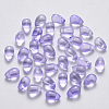Transparent Spray Painted Glass Charms GLAA-R211-03-B08-1