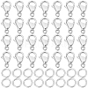 100Pcs 304 Stainless Steel Lobster Claw Clasps DIY-BBC0001-56B-1