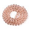 Transparent Glass Bead Strands GLAA-R095-8mm-34-2