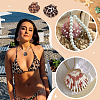 16Pcs 4 Colors Spray Paint & Electroplate Sea Shell Pendants SSHEL-PH0001-35-6