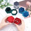  4Pcs 4 Colors Velvet Jewelry Box VBOX-NB0001-05-3