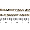 Electroplated Synthetic Non-magnetic Hematite Beads Strands G-A234-G03-01C-4