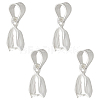 4Pcs 925 Sterling Silver Ice Pick Pinch Bails FIND-HS0002-08C-1