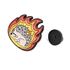 Flaming Animal Alloy Enamel Pins JEWB-G046-05D-3
