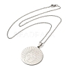 304 Stainless Steel Pendant Necklaces for Women Men NJEW-G123-04P-3