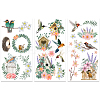 3 Sheets 3 Styles Bird House Theme PVC Waterproof Decorative Stickers DIY-WH0404-018-1