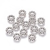 Tibetan Style Alloy Spacer Beads TIBE-518-AS-FF-1