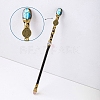 Natural Labradorite Twelve Constellation Magic Wand PW-WG31255-06-1