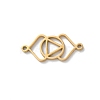 304 Stainless Steel Hollow Chakra Links STAS-S149-05F-1