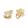 Eco-friendly Brass Micro Pave Cubic Zirconia Pendants LS-KK-D080-44G-01-2