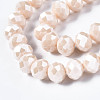 Electroplate Glass Beads Strands EGLA-A034-P10mm-A17-3