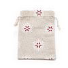 Polycotton(Polyester Cotton) Packing Pouches Drawstring Bags LS-ABAG-S003-02A-2