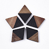 Resin & Walnut Wood Pendants X-RESI-Q210-009A-A01-1