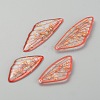 Transparent Resin Pendants RESI-TAC0004-24B-2