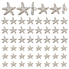 60Pcs 2 Styles 1-Hole Alloy Shank Buttons BUTT-PH0001-79P-1