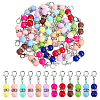 Acrylic Pendant Locking Stitch Markers HJEW-PH02084-1