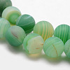 Natural Striped Agate/Banded Agate Bead Strands G-K166-12-10mm-3