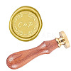 Brass Retro Wax Sealing Stamp AJEW-WH0207-014-1