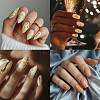 Stainless Steel DIY Nail Art Templates MRMJ-WH0092-042-7