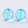 Transparent Acrylic Beads TACR-Q254-8mm-V40-2