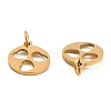 304 Stainless Steel Charms LS-STAS-D050-07G-04-2