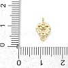 Brass Micro Pave Clear Cubic Zirconia Connector Charms KK-Z094-08G-01-3