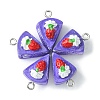 Opaque Resin Imitation Food Pendants CRES-YW0001-10B-1