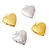4Pcs 2 Colors Brass Locket Pendants KK-TA0001-66-2