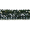 Transparent Electroplate Glass Beads Strands GLAA-F029-3mm-A25-1