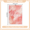 5Pcs 5 Colors Polymer Clay Earrings Water Transfer Paper DIY-HY0003-22A-3