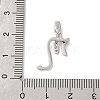 925 Sterling Silver Micro Pave Clear Cubic Zirconia Pendants STER-H117-01P-08-3