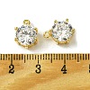 Brass Micro Pave Cubic Zirconia Charms FIND-Z035-07G-3