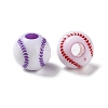 Opaque Acrylic European Beads SACR-P031-25A-2
