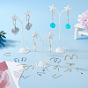 96Pcs 12 Style 304 Stainless Steel Earring Hooks STAS-PJ0001-45-7