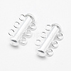 Sterling Silver Slide Lock Clasps STER-K035-02-1