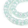 Luminous Handmade Silver Foil Glass Beads Strands FOIL-N029-02B-05-4
