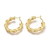 Brass Hoop Earrings EJEW-H104-20G-1