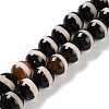Natural Tibetan Striped Pattern dZi Agate Beads Strands G-B084-A04-02-1