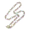 Unisex 304 Stainless Steel Figaro Chain Necklaces NJEW-H215-03MC-1
