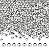 304 Stainless Steel Hollow Round Seamed Beads STAS-UN0043-16-1