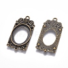 Tibetan Style Alloy Pendant Cabochon Settings PALLOY-I173-30AB-2
