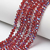 Electroplate Glass Beads Strands EGLA-A034-T4mm-I14-1