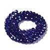 Electroplate Transparent Glass Beads Strands LS-EGLA-A035-T4mm-L06-2