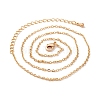 Brass Cable Chains Necklaces NJEW-H032-02G-2