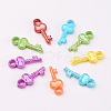 Opaque AB Color Acrylic Skeleton Key Pendants X-SACR-R697-M24-2