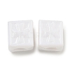 Opaque Acrylic European Beads SACR-L007-033B-1