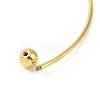 Screw End Ball 304 Stainless Steel Wire Bangle BJEW-F435-01G-4