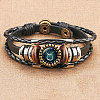 12 Constellations PU Leather Multi-strand Bracelets WGFD09F-02-1