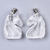 Carved Natural Quartz Crystal Pendants X-G-N0327-002M-2