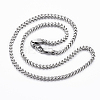 304 Stainless Steel Wheat Chain Necklaces NJEW-H445-11P-1